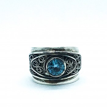 Blue summer ring cu acvamarin