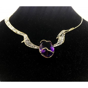 Colier filigran aur 14k si...