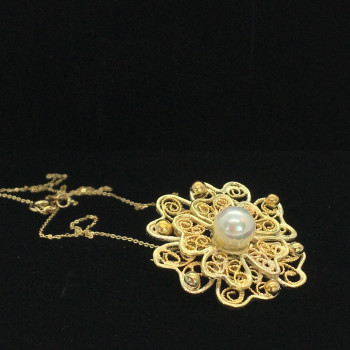 Brosa/ pandativ din aur 14k...