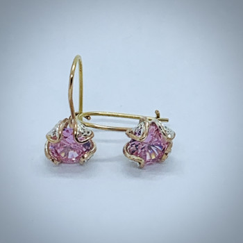 cercei filigran din aur 14k...